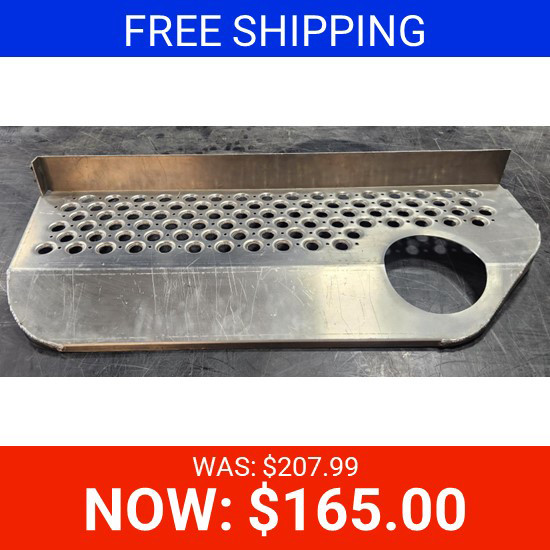 BLEMISHED: Aluminum Fairing Step Upper W/ Fuel Hole Driver Side For Kenworth T600 AeroCab
