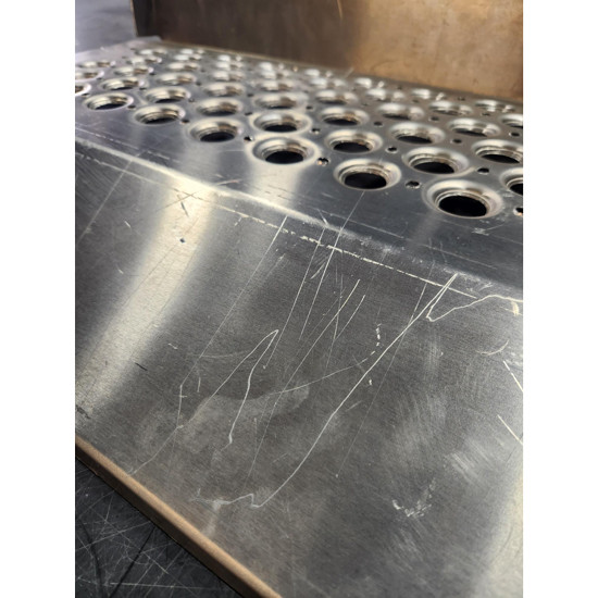 BLEMISHED: Aluminum Fairing Step Upper W/ Fuel Hole Driver Side For Kenworth T600 AeroCab
