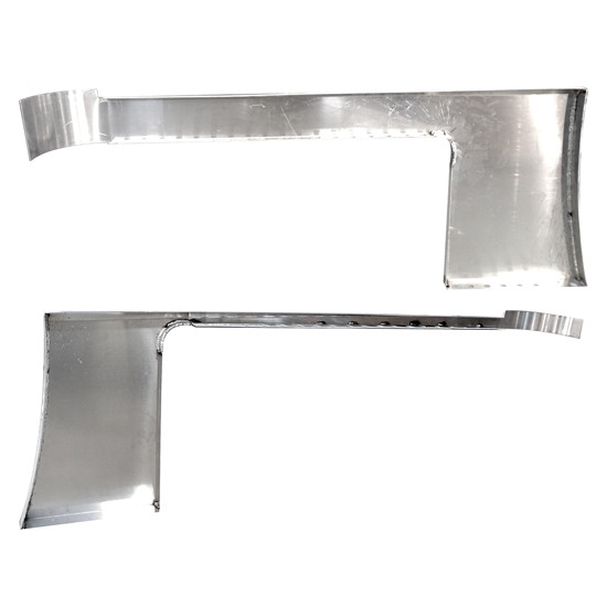 CSM Aluminum Cab Cowl Panels W/ Bulkhead Light Holes 5.00 / 1.75 Inch For Peterbilt 389 2010-2017