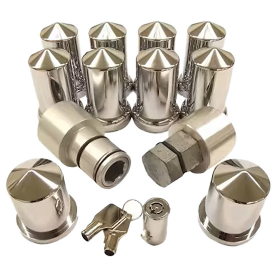 LugDawg Wheel Lock Unit and Counterweight With Chrome Caps