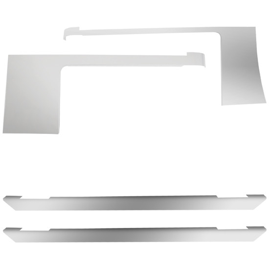 CSM Stainless Steel Cab, Cowl, Sleeper Wrap Panels 3.00/1.00 Inch For Peterbilt 389 W DPF 2010-2017