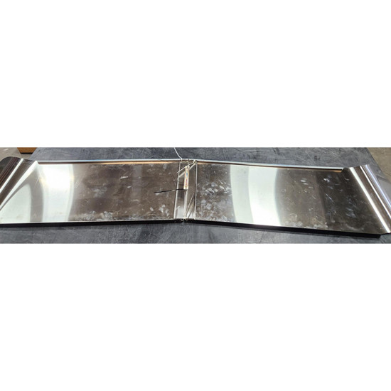 BLEMISHED: 18 Inch Stainless Steel Drop Visor For Freightliner Cascadia 116, 126