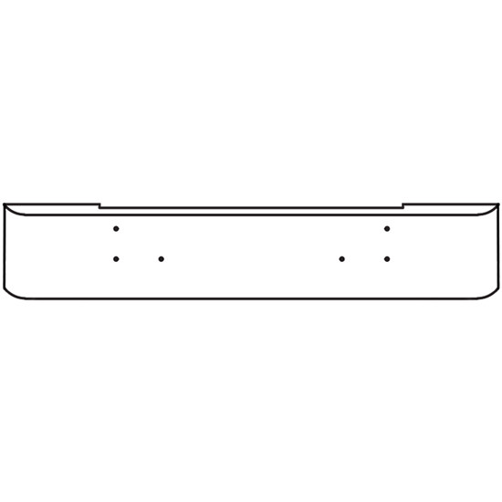 SS Bumper With Mounting Holes For Mack R600, R700