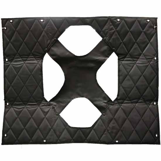 Belmor Black Quilted Winter Front For Peterbilt 379 127 BBC