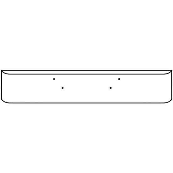 18 Inch Bumper With Mounting Holes For Mack Granite, Bridge, Formula