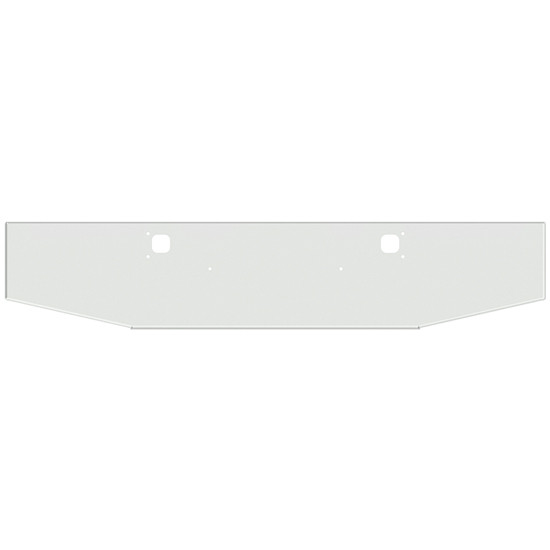 18 - 16 Inch Chrome Texas Tapered Boxed End Bumper W/ Tow Holes For Kenworth W900B, W900L
