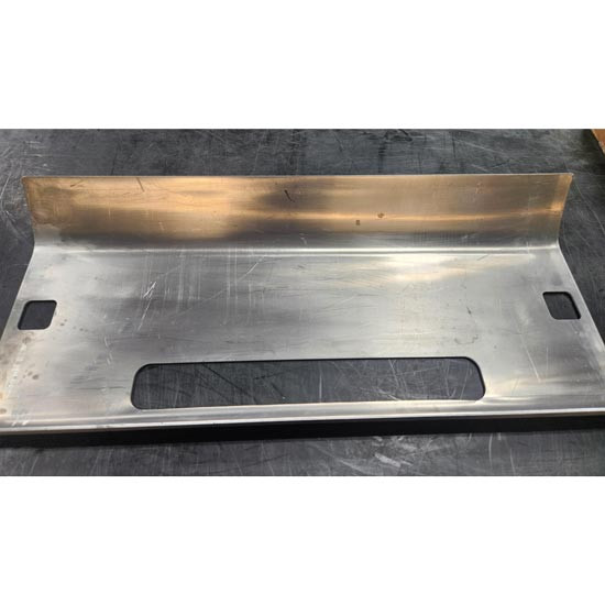 BLEMISHED: Aluminum Center Bumper Section W/ Tow & Vent Holes Replaces RF415229 For Kenworth T800
