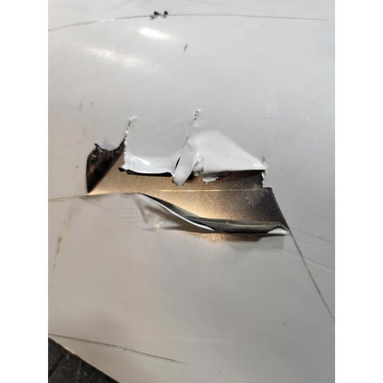BLEMISHED: Aluminum Center Bumper Section W/ Tow & Vent Holes Replaces RF415229 For Kenworth T800