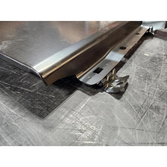 BLEMISHED: Black 22 Gauge Steel Front Panel Replaces 8-98122-695-0 For Isuzu NPR