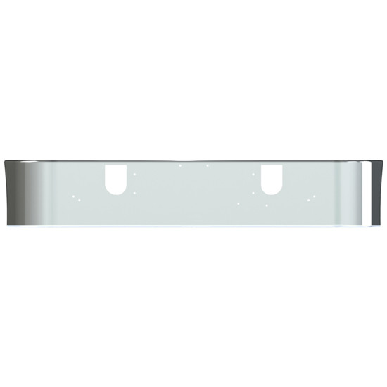 20 Inch SFA Factory Mount Chrome Bumper With License Plate Holes By Valley Chrome For Mack CHN613 CHU613 2005 +