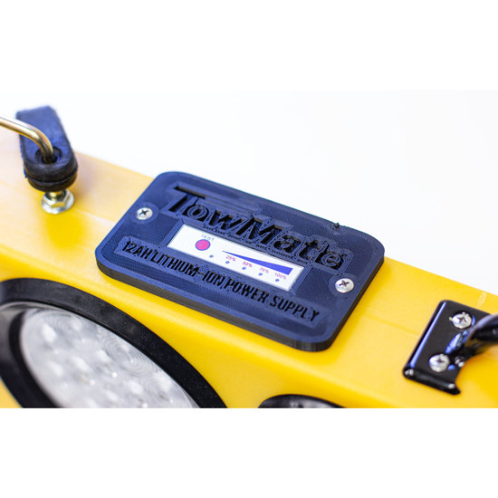 37 Inch Lithium Powered Wireless Tow Light Bar With Strobe and Work Light W/ 7 Round Pin Transmitter By TowMate