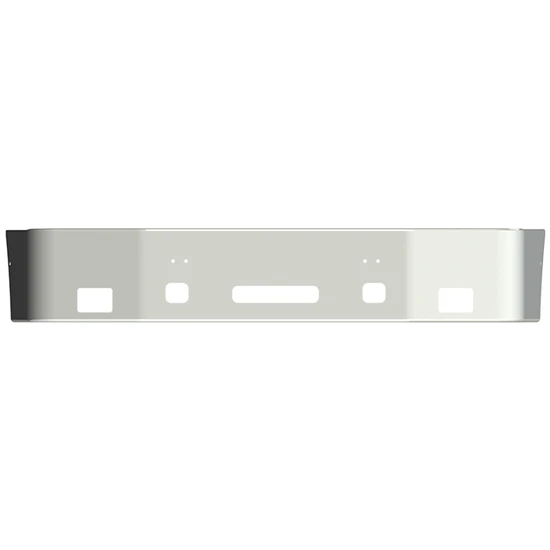 20 Inch Chrome Wrap Around Bumper W/ Tow, Step & Fog Light Holes By Valley Chrome For Peterbilt 387 SBA 1999-2001