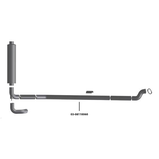 BESTfit 5 Inch Intermediate Pipe Replaces 04-17131-006 For Freightliner Columbia & Century