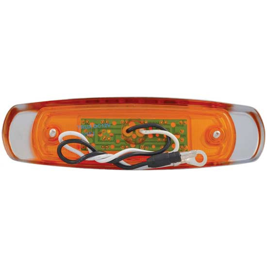 12 LED Peterbilt Style Marker Light - Red LED/ Clear Lens