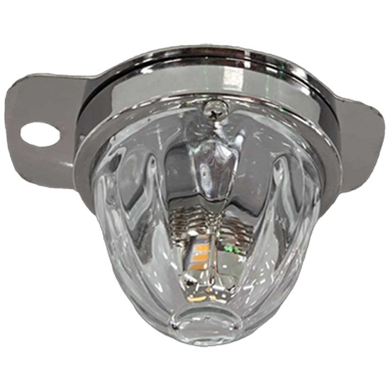 304 SS Interior Light Bracket with Single Watermelon Light and Switch Hole For Peterbilt 589