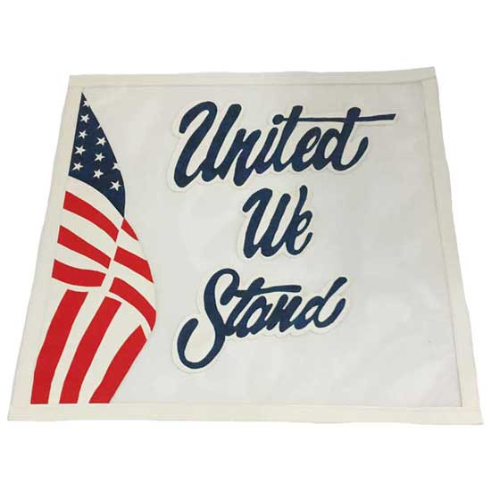 Mesh United We Stand Bug Screen With White Trim For Kenworth W900L