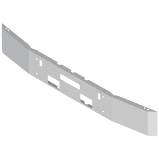 12 Inch Break Back Chrome Bumper W/ Tow & Vent For Freightliner FLD112 SBA 1988-2005