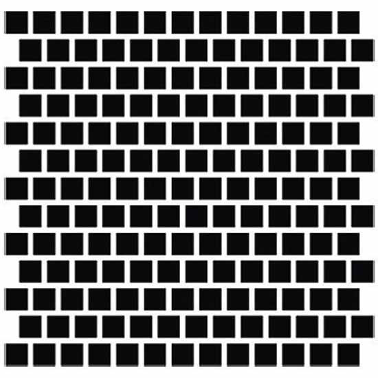 Stainless Steel Punched Grille Insert W/ 5/16 Inch Offset Square Cutouts For Peterbilt 579