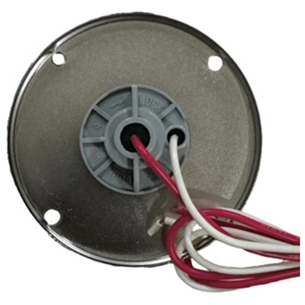 Sealed Amber Glass Watermelon 1156 Light Kit 1 Wire