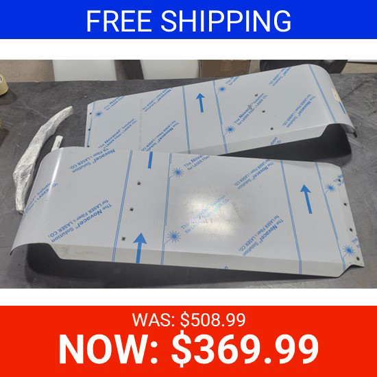 BLEMISHED: Freightliner 15 by 16.5 Inch V Style Visor