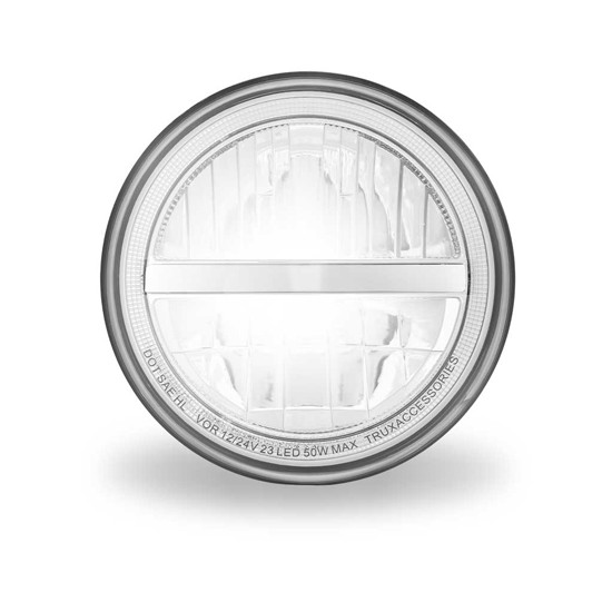 7 Inch Round Chrome LED Reflector Headlight