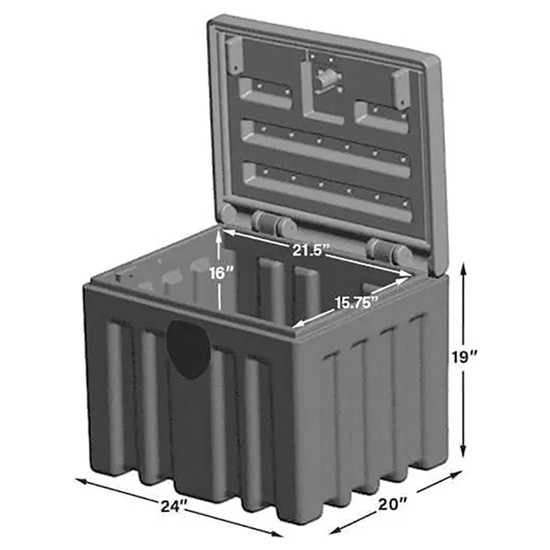 Minimizer 24 Inch Granite Chest Tool Box