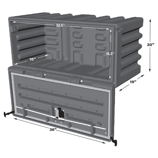 Minimizer 18 Inch Black Underbody Tool Box