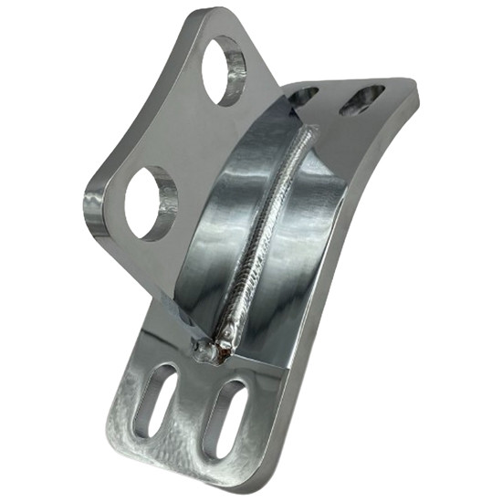 Peterbilt 377, 378, 379, 386, 388, 389 Straight Exhaust Cab Bracket Chrome