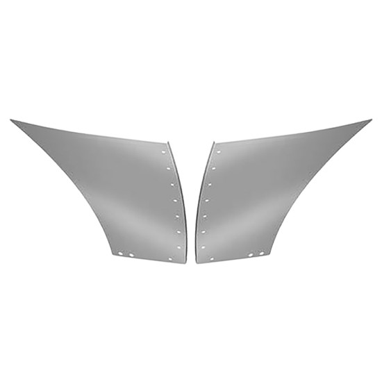 Stainless Steel Lower Hood Panel - Huck Mount For Peterbilt 389