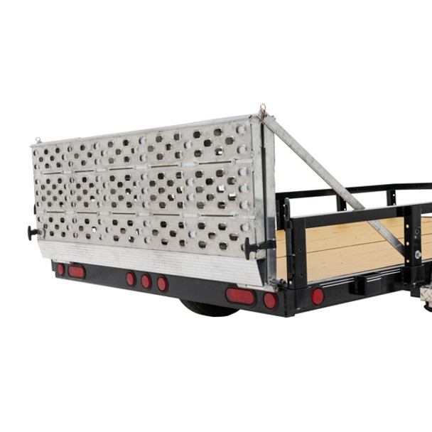 48 X 57 Inch Heavy-Duty Bi-Fold Aluminum Trailer Ramps 48 X 57 Inch Heavy-Duty Bi-Fold Aluminum Trailer Ramps