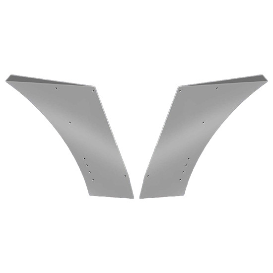 SS Lower Hood Panels Huck On For Peterbilt 379 Extended Hood