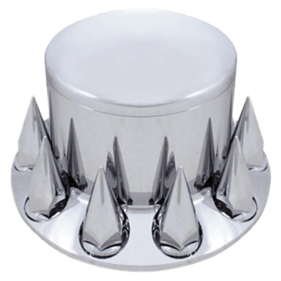 Chrome Dome Rear Axle Cover With 33mm Spike Thread-On Nut Covers