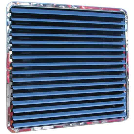 Stainless Steel Louvered Grille W/ 16 Louver Style Bars For Peterbilt 379 127 BBC