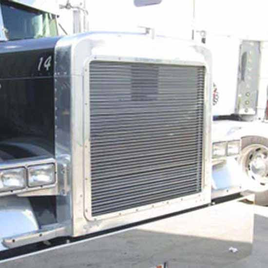 Stainless Steel Billet Style Grille For Peterbilt 379 Short Hood