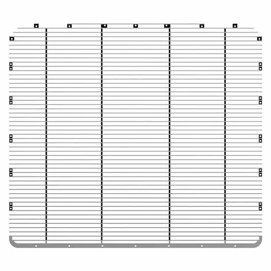 Aluminum Billet Style Grille Insert W/ Horizontal Bars For Peterbilt 389