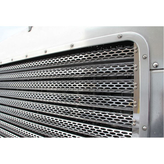Stainless Steel Python Grille Series Insert For Peterbilt 379 119 BBC