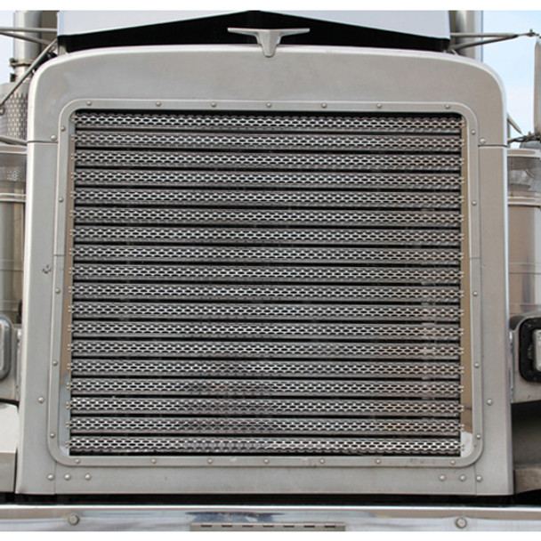 Stainless Steel Python Grille Series Insert For Peterbilt 379 119 BBC