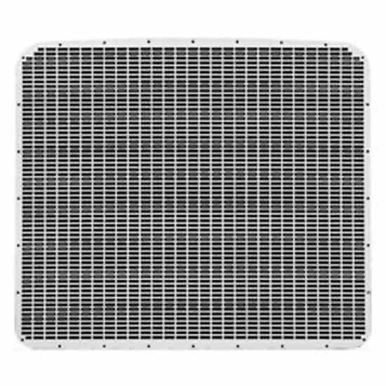 304 Stainless Steel Staggered Rectangle Grille Insert For Peterbilt 389