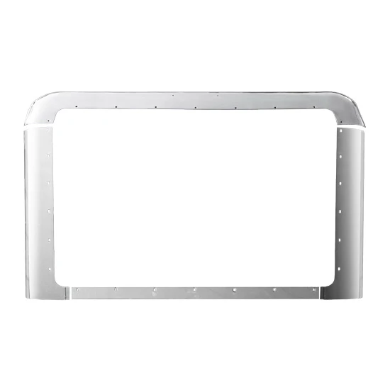 Peterbilt 385 SBA Stainless Steel 4 Piece Grille Surround Set By BESTfit Replaces 13-04537P, 13-04538L-P, 13-04538R-P, 13-04539P