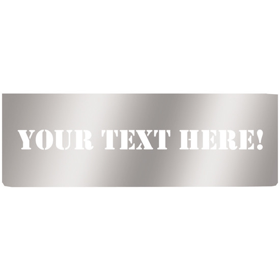 Stainless Steel Backing Plate For 8 Inch Rear Center Panel By Roadworks