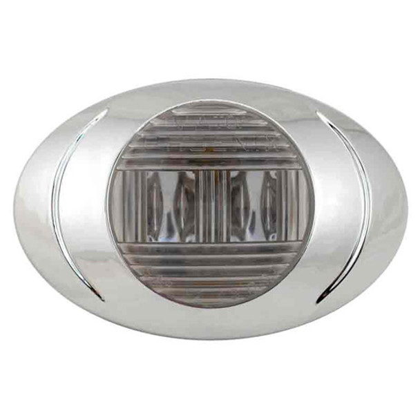 P3 LED Marker And Clearance Light With .180 Bullet Plug - Red LED / Smoked Lens