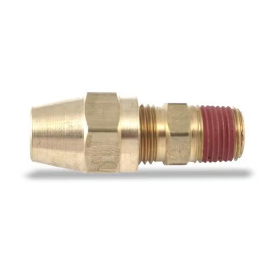 3/8 X 1/4 Inch Brass Tube To Male Pipe Compression Fitting