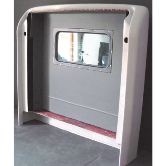 Fibertech Day Cab Extended Complete Conversion Kit With Dark Gray Interior For Kenworth T660, T800, W900B, W900L