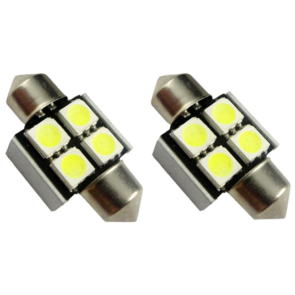 31 MM Flat Type White Canbus LED Bulb 5050 SMD Lumens 50LM 120 Degree