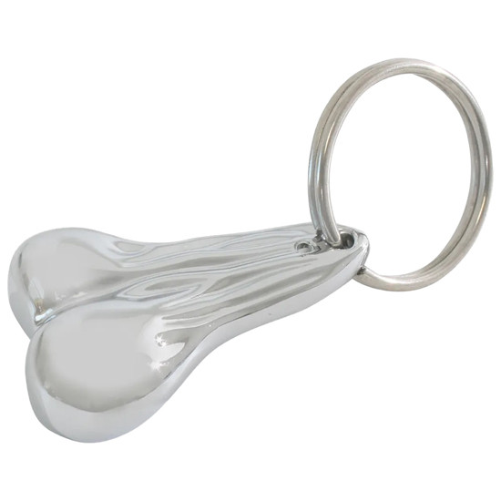 Chrome Big Ballz Key Chain
