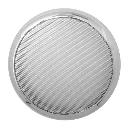 Round Speaker Cover With Chrome Screen For Peterbilt