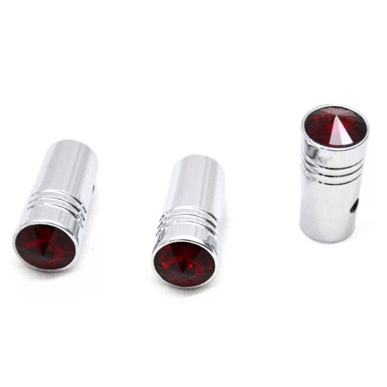 1 Inch Chrome Toggle Switch Extension With Red Jewel On Top For Kenworth