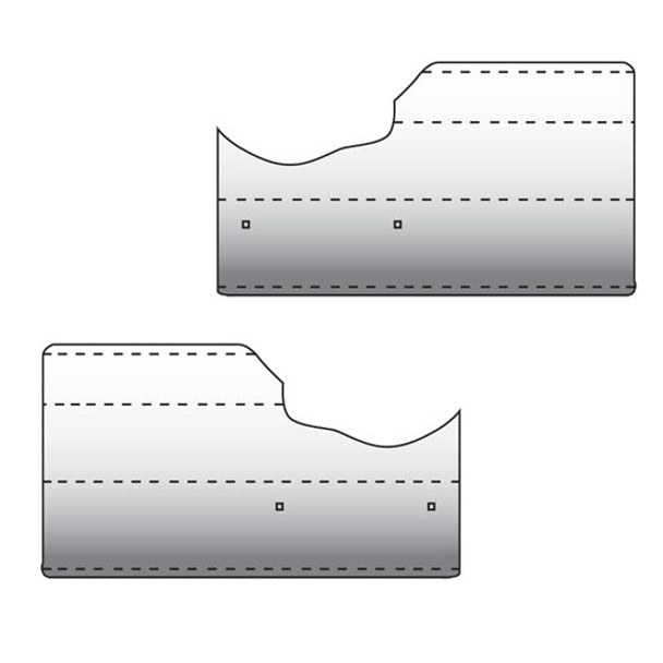 Fender Shields For Peterbilt 379 W/ JJ Headlight Brackets