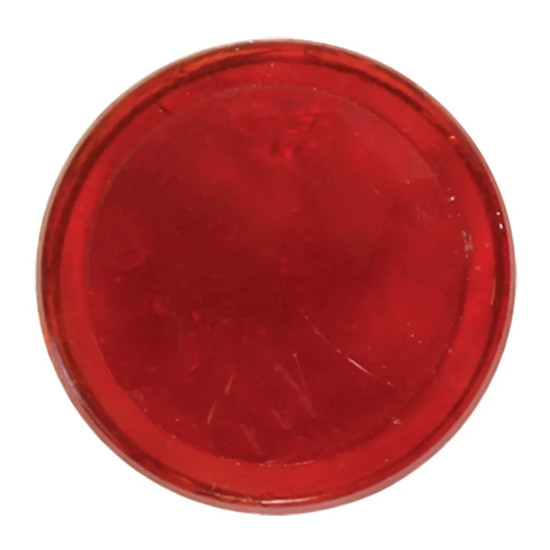 Red Glass Dot And Chrome Rim For Sleeper Load Light Lens