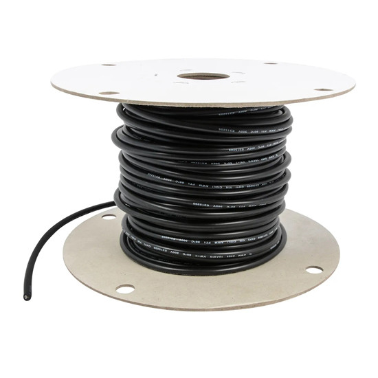 18GA Black / White Parallel Primary Wire W/ Black Jacket - 300 FT Roll